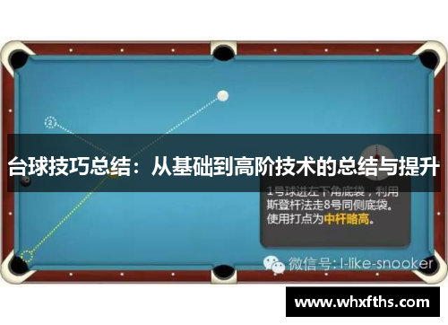 台球技巧总结：从基础到高阶技术的总结与提升